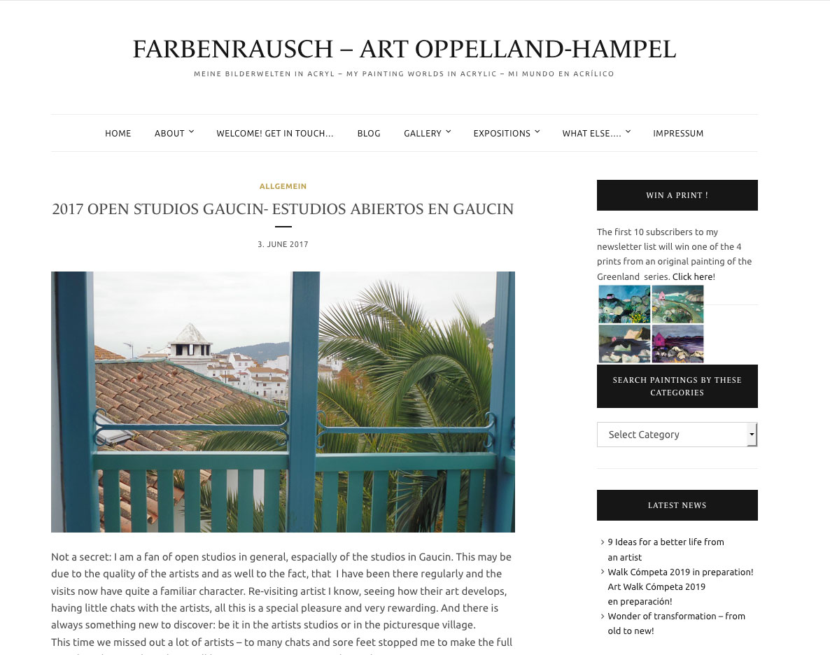 Art Gaucín 2017 visto a través de los ojos de Gerrit Oppelland-Hampel